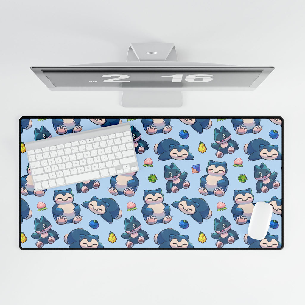 Snorlax and Munchlax Pokemon Desk Mat