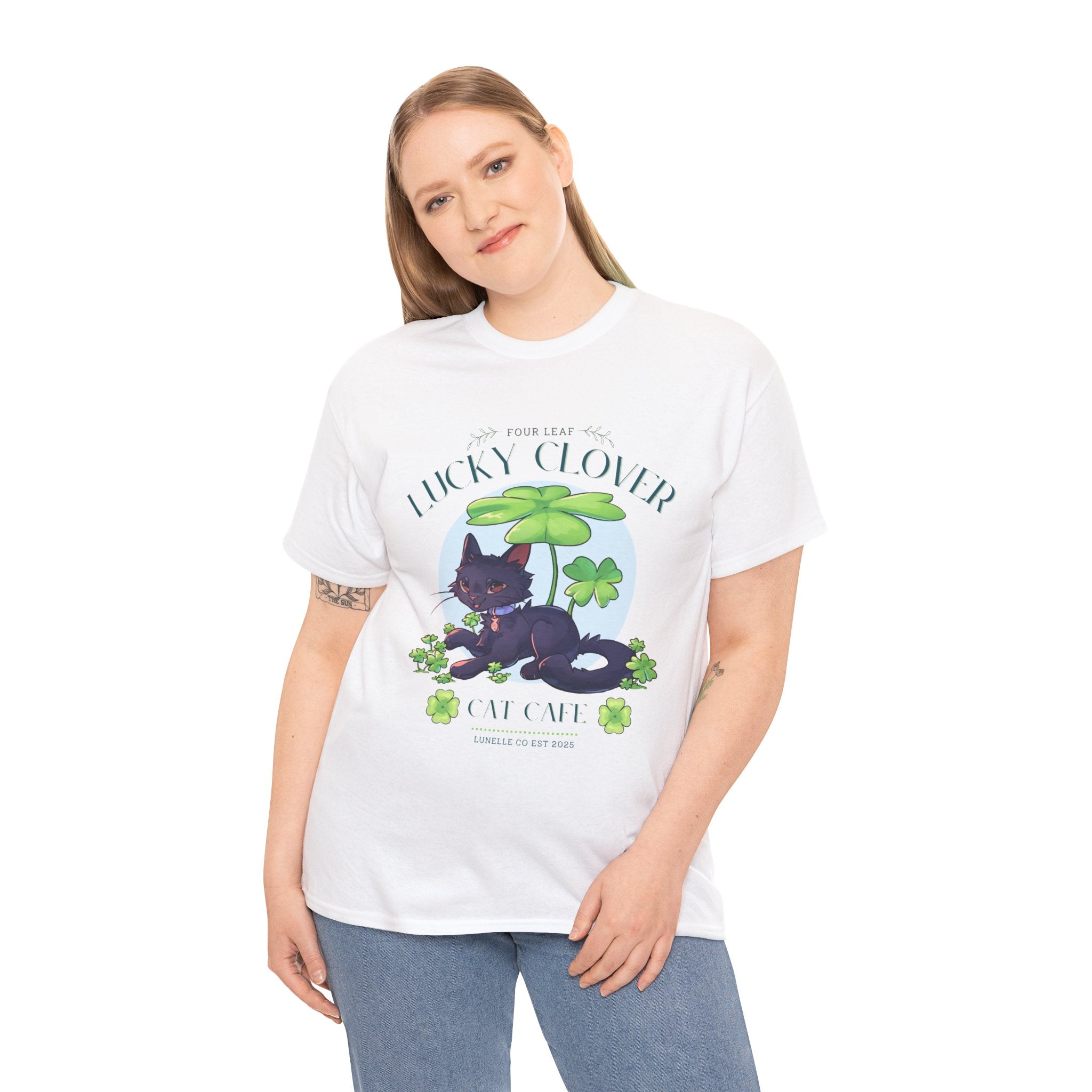Lucky Clover Cat Cafe T-Shirt