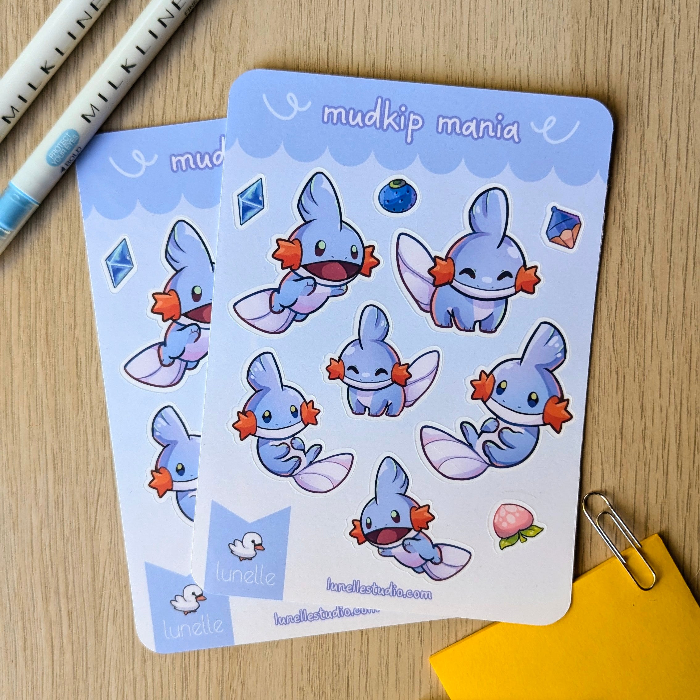 Mudkip Mania Sticker Sheet