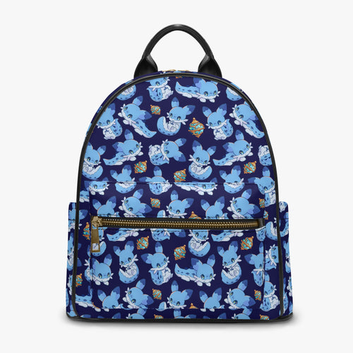 Palworld-inspired mini backpack featuring the adorable chibi chillet artwork and palballs. 