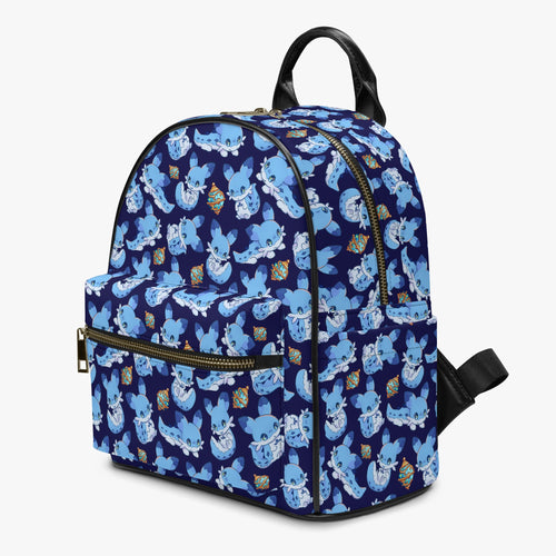 Palworld-inspired mini backpack featuring the adorable chibi chillet artwork and palballs. 